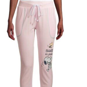 Peanuts Relaxed Fit Joggers Sleepwear, Snoopy & Woodstock - Small